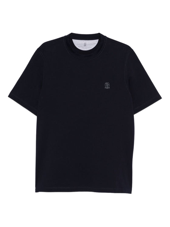 Brunello Cucinelli T-shirts and Polos Blue