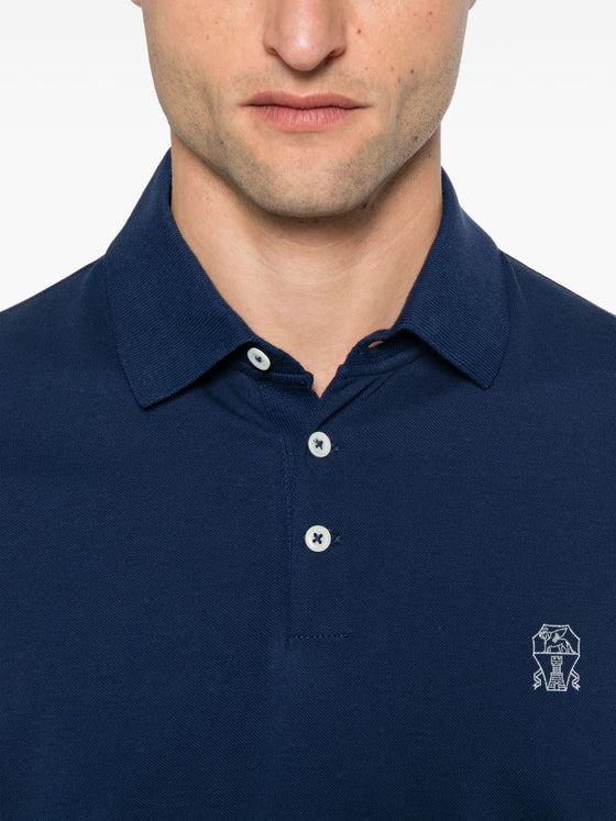 Brunello Cucinelli T-shirts and Polos Blue