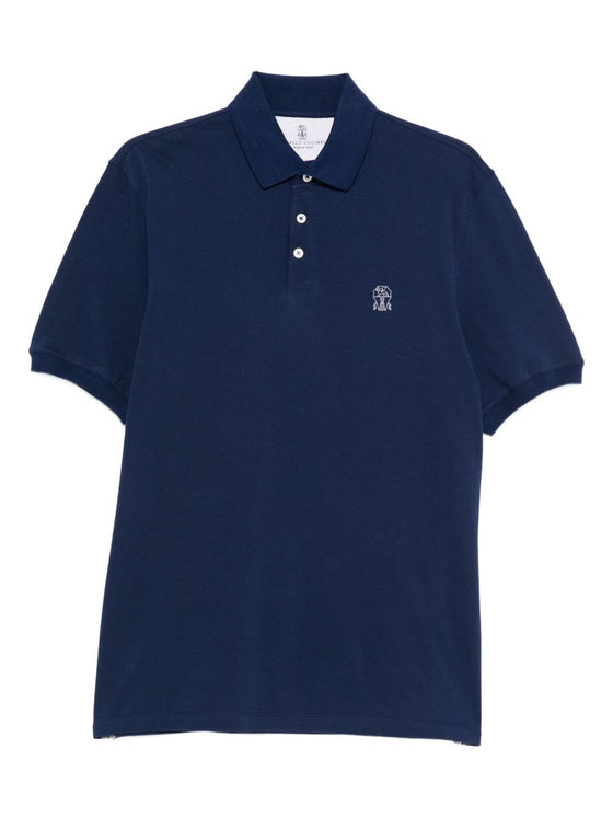 Brunello Cucinelli T-shirts and Polos Blue