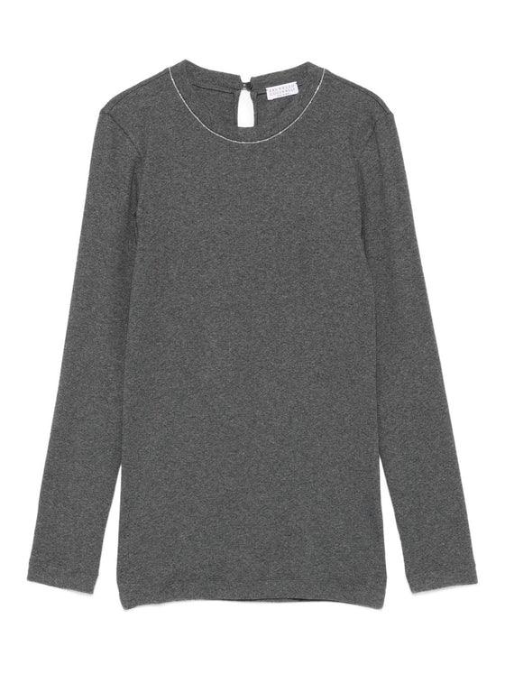 Brunello Cucinelli T-shirts and Polos Grey