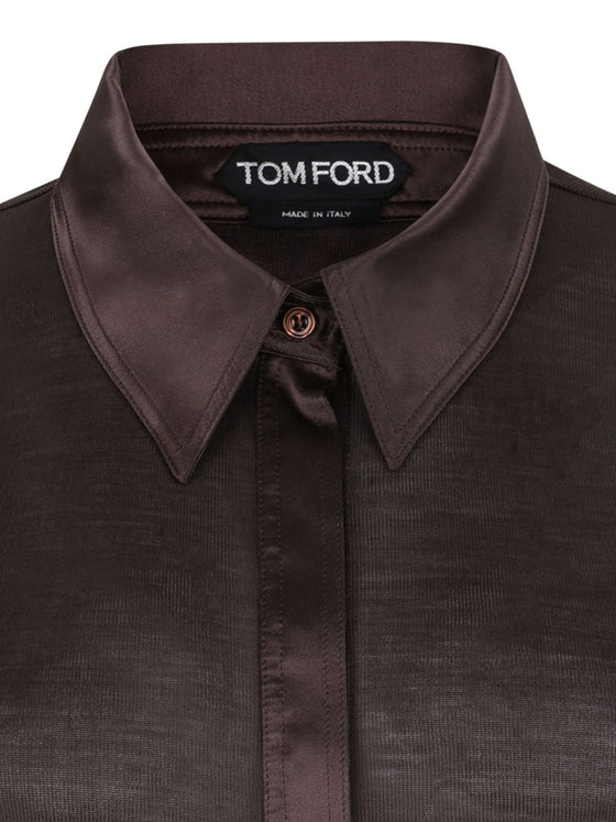Tom Ford T-shirts and Polos Brown