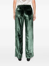 F.R.S . Velvet high-waisted trousers