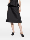 Alexander McQueen Satin A-line skirt