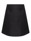 Alexander McQueen Satin A-line skirt