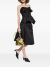 Alexander McQueen Satin A-line skirt