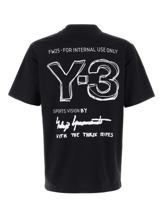 Y-3 T-shirts and Polos Black