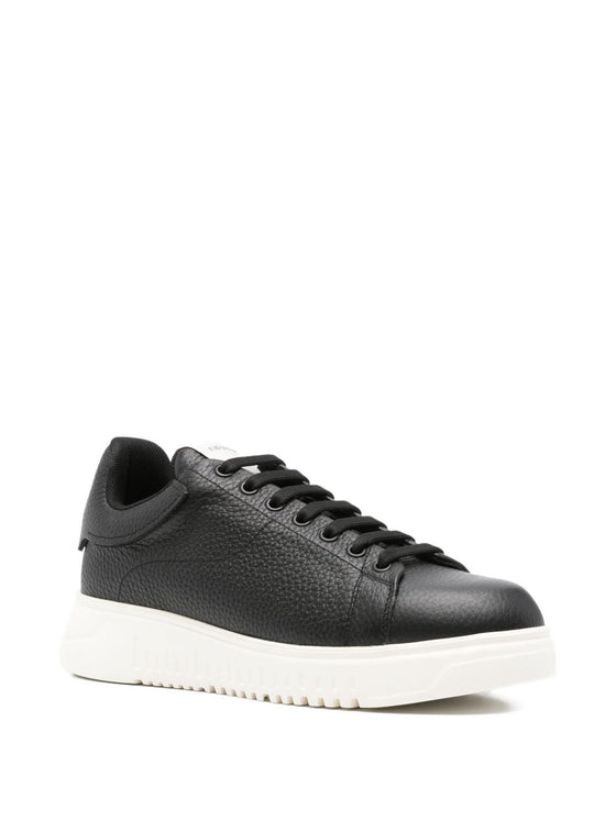 EMPORIO ARMANI EXCLUSIVE Textured leather sneakers