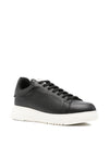 EMPORIO ARMANI EXCLUSIVE Textured leather sneakers