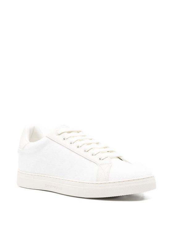 EMPORIO ARMANI EXCLUSIVE All-over eagle jacquard nylon sneakers