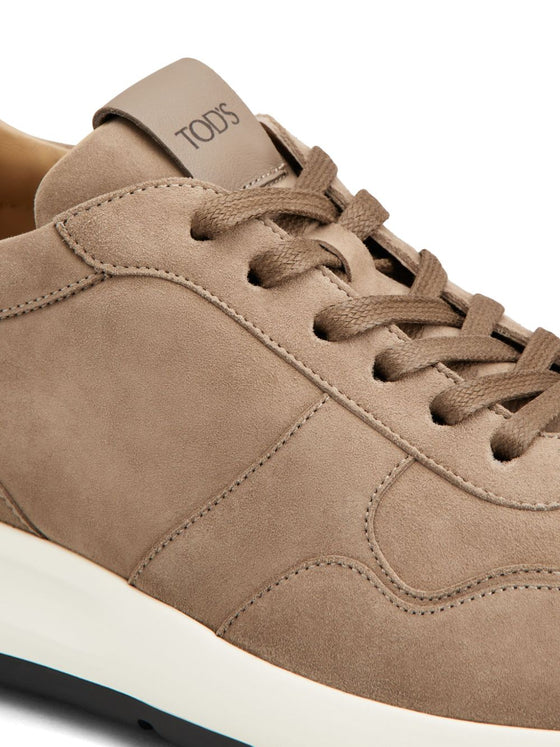 Tod's Red Dot Pashmy Suede Sneakers
