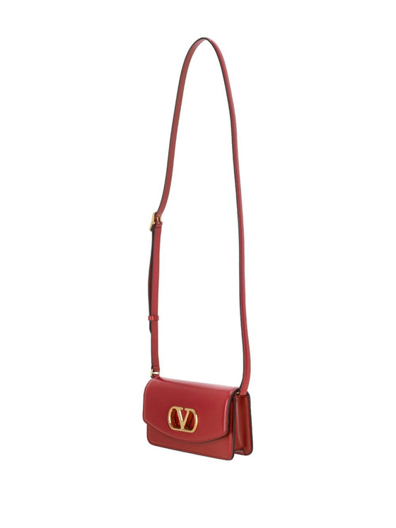 Valentino Garavani Vain Small Shoulder Bag in Shiny Calfskin