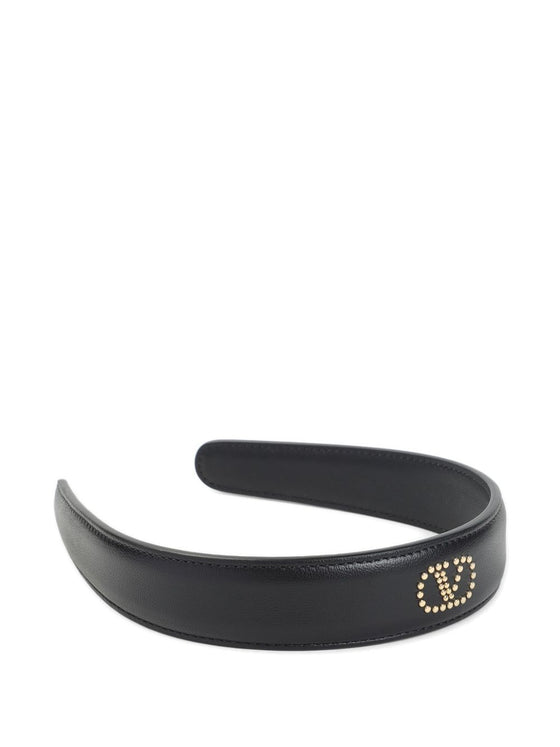 Valentino Garavani stud-embellished Leather Headband