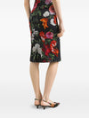 Dolce & Gabbana Flower print satin dress