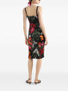 Dolce & Gabbana Flower print satin dress
