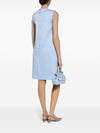 Dolce & Gabbana Sleeveless raschel tweed dress with DG logo