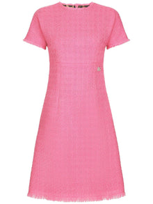  Dolce & Gabbana Rachel tweed calf-length dress with DG logo