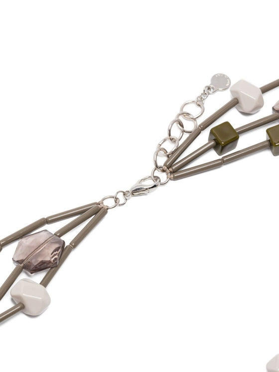 EMPORIO ARMANI EXCLUSIVE Multi-strand necklace with geometric elements