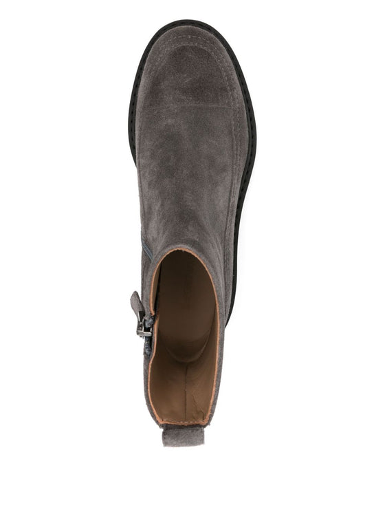 Emporio Armani Suede Ankle Boots