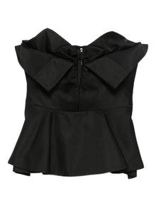  Alexander McQueen Bow-detailed peplum top