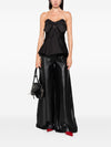 Alexander McQueen Bow-detailed peplum top