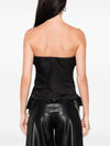 Alexander McQueen Bow-detailed peplum top