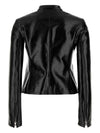 Courreges Pre Vinyl biker jacket