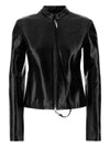 Courreges Pre Vinyl biker jacket