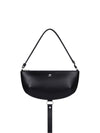 Courreges Pre half-moon leather shoulder bag