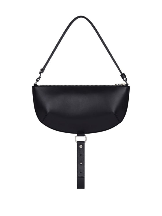 Courreges Pre half-moon leather shoulder bag
