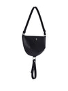 Courreges Pre half-moon leather shoulder bag