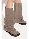 The Attico Boots Dove Grey