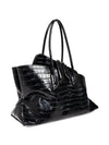 The Attico crocodile-effect tote bag