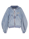The Attico Coats Clear Blue