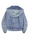 The Attico Coats Clear Blue