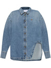 The Attico Shirts Clear Blue