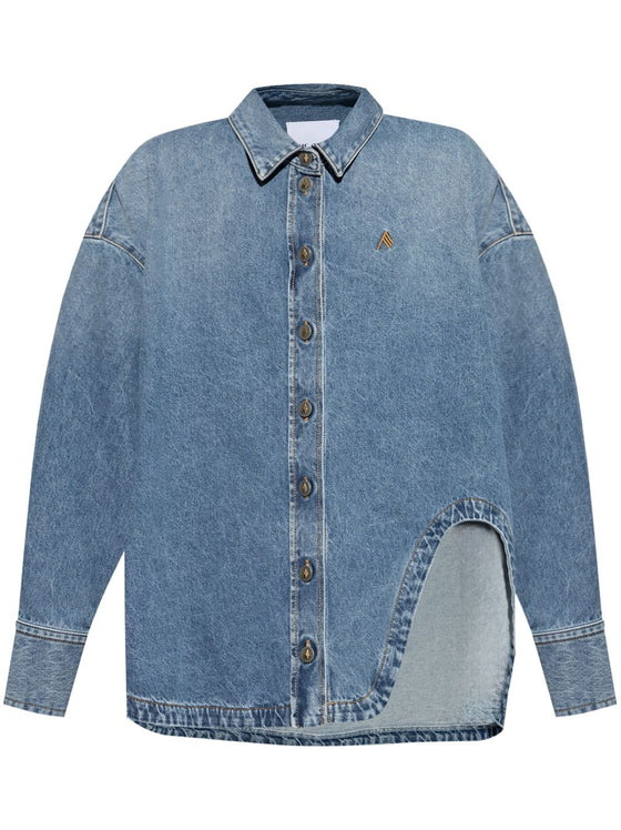 The Attico Shirts Clear Blue