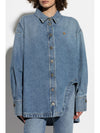The Attico Shirts Clear Blue