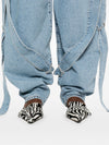 The Attico Wide-leg denim jeans