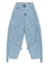 The Attico Wide-leg denim jeans