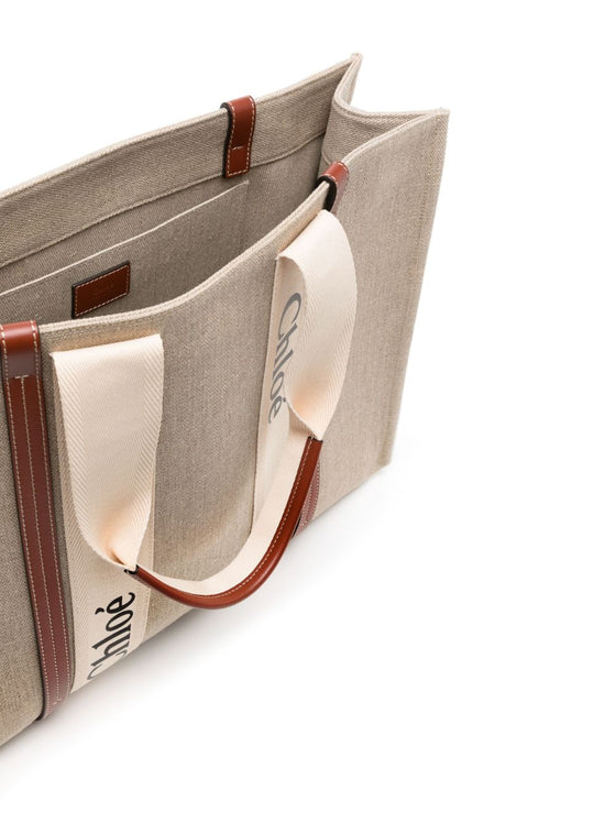 Chloé Tote bag Woody in lino