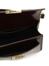 Golden Goose Small Venezia Bag in dark brown leather with gold buckle