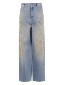  Golden Goose Jeans Clear Blue