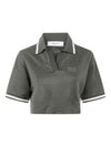 Golden Goose Cotton cropped polo shirt