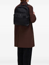 Ferragamo Men's Black Twins Nylon Backpack