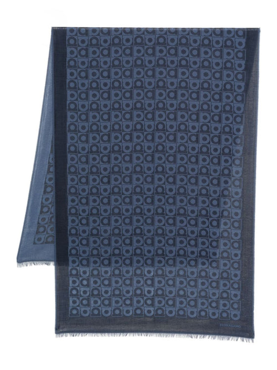 Ferragamo Printed wool scarf