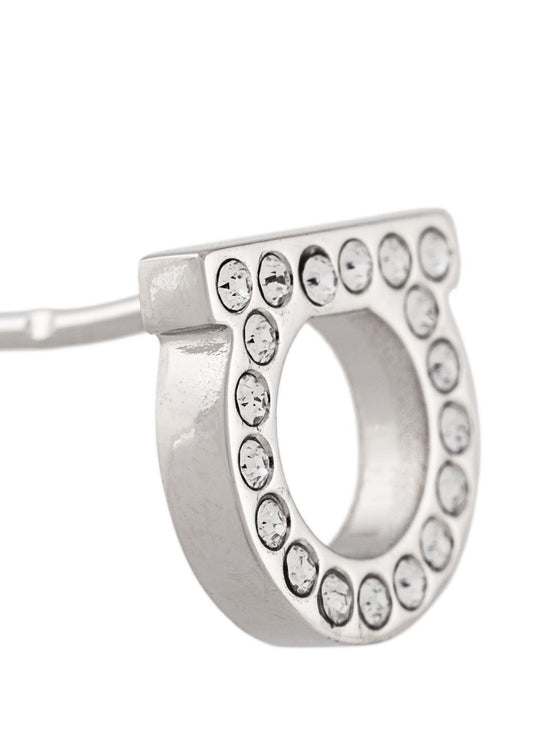 Ferragamo Gancini crystals earrings