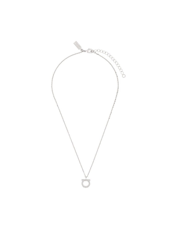 Ferragamo Gancini necklace with crystals