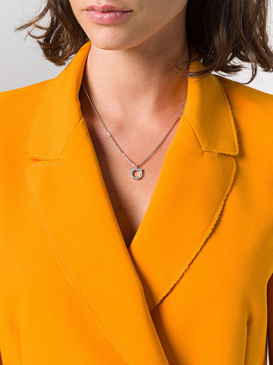 Ferragamo Gancini necklace with crystals