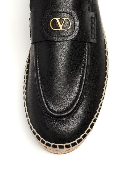 Valentino Garavani Vlogo Signature Calfskin Moccasin