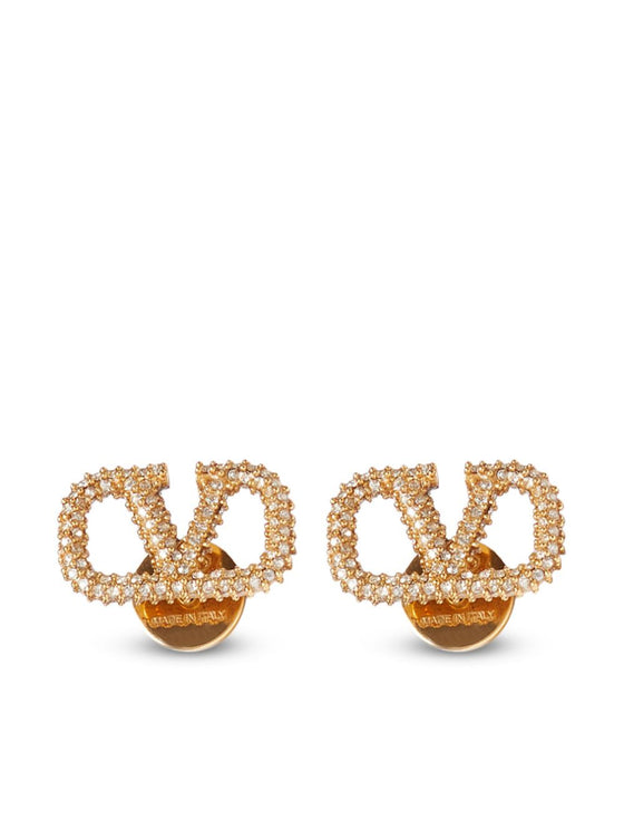 Valentino Garavani VLogo Signature crystal-embellished earrings